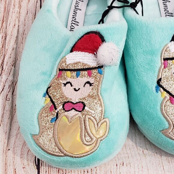 3 for $25 Mushmellow by Olivia Miller Mermaid Slippers, Sz Small - Picture 4 of 8